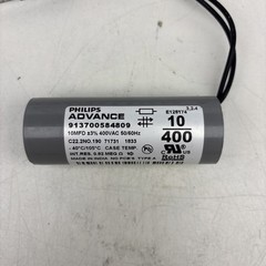 PHILIPS ADVANCE CAPACITOR 10MFD+_3 % 400VAC 50/60HZ