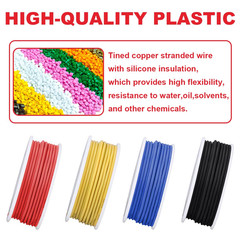 26 Gauge Solid Wire 300V PVC Electrical Wire 26AWG Insulation Tinned Coated Copp