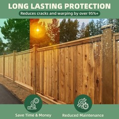 Garden Box Sealer 32OZ/946ML, Non-Toxic & Plant-Based Waterproofing Wood Sealer