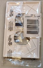 20 Pass & Seymour 1-Gang Duplex Outlet Cover White Plastic Unbreakable TP8-W