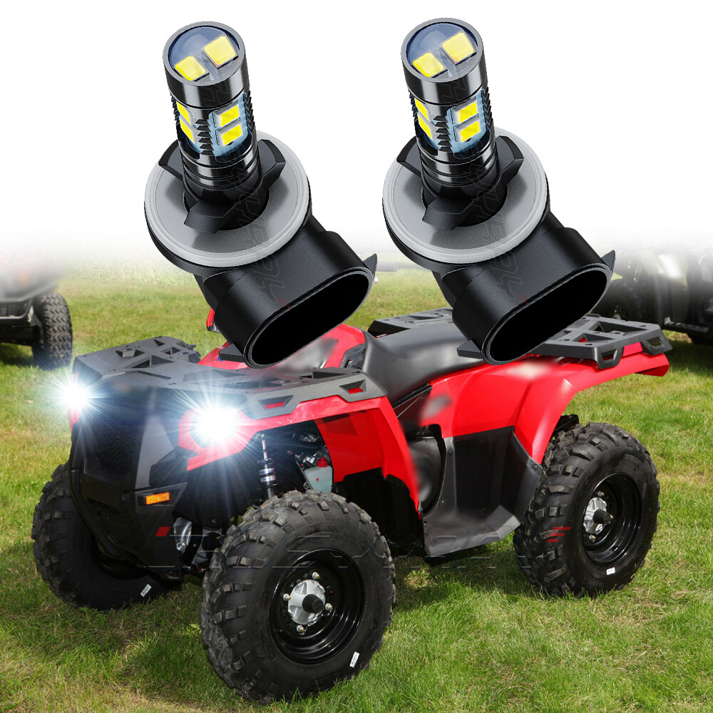 2x 6000K White LED Headlamp Bulbs for Polaris ATV 2013 SPORTSMAN 400 HO 4X4: USA