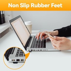 Rubber Feet for Electronics-Adhesive Rubber Feet 16PCS, Black Rubber Bumpers Sel