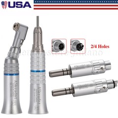 DENTAL Low Speed Handpiece Push Button/Latch Type 2/4 Holes Air Motor
