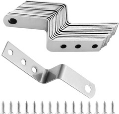 Metal Z Bracket 1 Inch / 25Mm, 15Pcs | Picture Frame Brace Bracket, Z Angle Brac