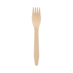 1000 Forks Wooden “Pure” 16.5cm Wooden Cutlery Party Disposable Cutlery