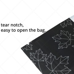 Multi-Size Silver Inside Matte Black Aluminium Mylar Flat Zip Lock Bag w/ Window