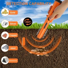 Metal Detector HandHeld Pro Pinpointer Pointer Probe Sensitive Tester Waterproof