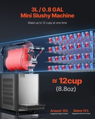3L Commercial Slushy Machine Margarita Smoothie Frozen Drink Slushie Maker