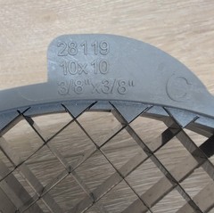 Genuine OEM Robot Coupe Dicing Grid Disc 10mm x 10mm (3/8” x 3/8”) – 28119