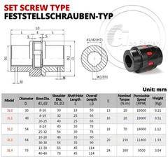 Shaft Coupling Flexible Steel Plum Spider Jaw Coupler Stepper Motor Connector