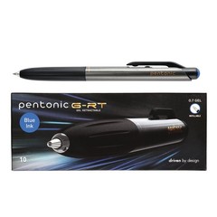 Pentonic GR-T Retractable Gel Pens, 10 Count, Blue Ink, 0.7 mm 10