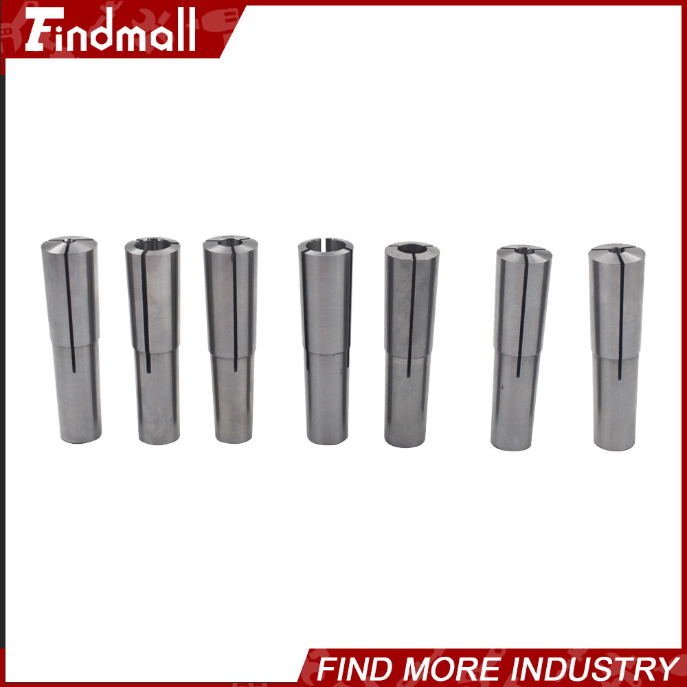 7PC Set MT2 Shank Round Collets Set #2 Morse Taper 2MT Chuck 1/8″ -1/2″
