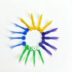 Disposable Plastic Wave Shape Dental Tooth Gap Composite Interdental Wedge Mixed