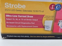 Kidde Speaker Strobe EG4SV LED Series Select 15, 30, 75 Or 110 Cd Strobe EG4SVRF