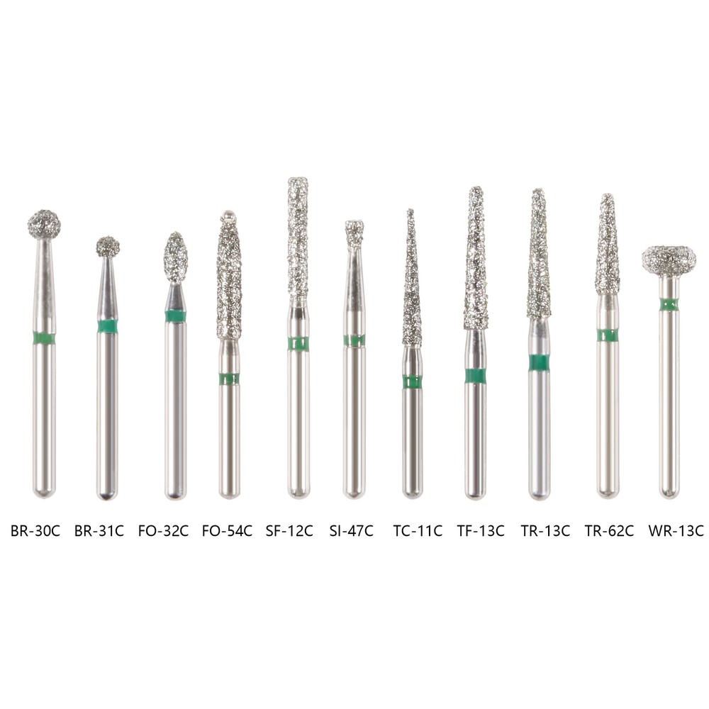 Dental Diamond Burs Grit Drills for High Speed Handpiece FG1.6mm Bur coarse st