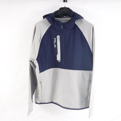 RLX Golf by Ralph Lauren Paneled Stretch Hood Jacket Soft Grey Men’s Medium