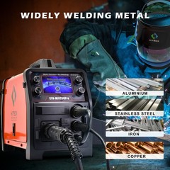 HITBOX 5In1 Gas/Gasless SYN MIG Welder Stick Lift TIG Welder Spool Gun 110V/220V