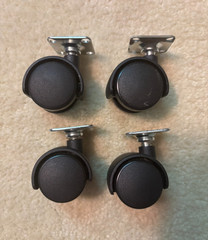 Set of 4 Swivel 1 1/8″ Caster Wheels! Frigidaire dehumidifier small appliance
