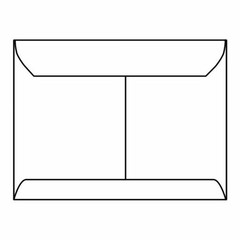 Open Side Booklet Envelopes, 10″ x 13″, 28#, White, Center Seam (Box of 500)