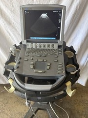 SonoSite M-Turbo Ultrasound System (2014) With 2 Transducer Probe & Rolling Car