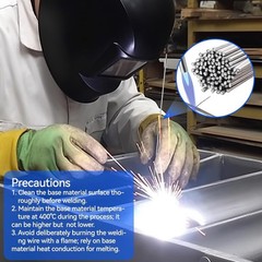 Aluminum Brazing Rods, 50PCS Low Melt Aluminum, Aluminum Repair Rods for 6129