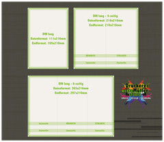 Flyer printing handout advertising slip folder color printing folding DIN