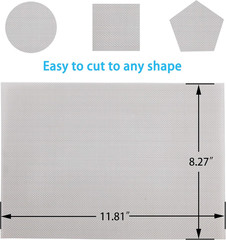 4 Pack – 304 Stainless Steel Woven Wire Mesh Screen, Air Vent Mesh, 11.8“ X 8.27