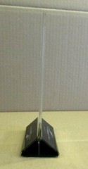 Vintage 1990’s Discover Card Advertising Clear Acrylic Tabletop Menu Card Holder