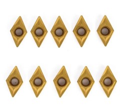 50Pcs DCMT070204 CK251 Carbide Inserts For Lathe Turning Tool Boring Bar Cutter