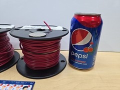 Carol 18410 16awg Stranded Copper PVC HookUp Wire AWM Red 100ft Appliance 600V