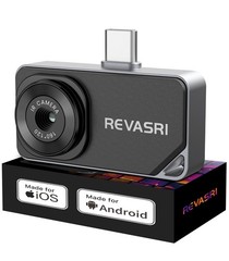 REVASRI Thermal Camera for iPhone and Android, 320×240 Super IR Resolution Th…