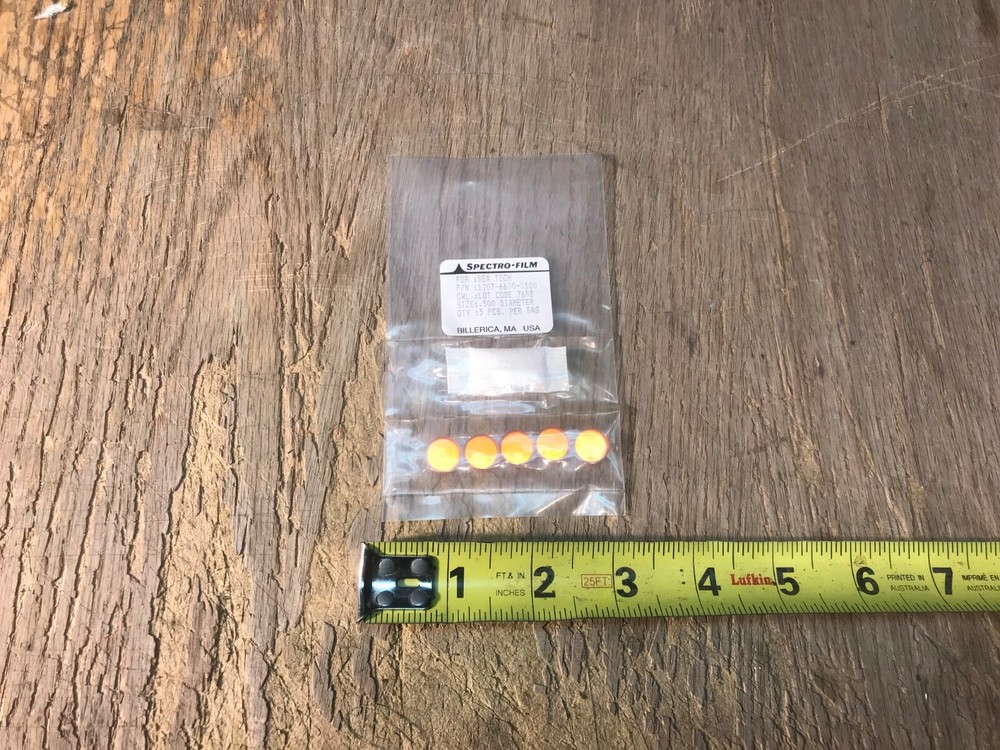 5 Spectro-Film optical filters passband / bandpass new .500 diameter