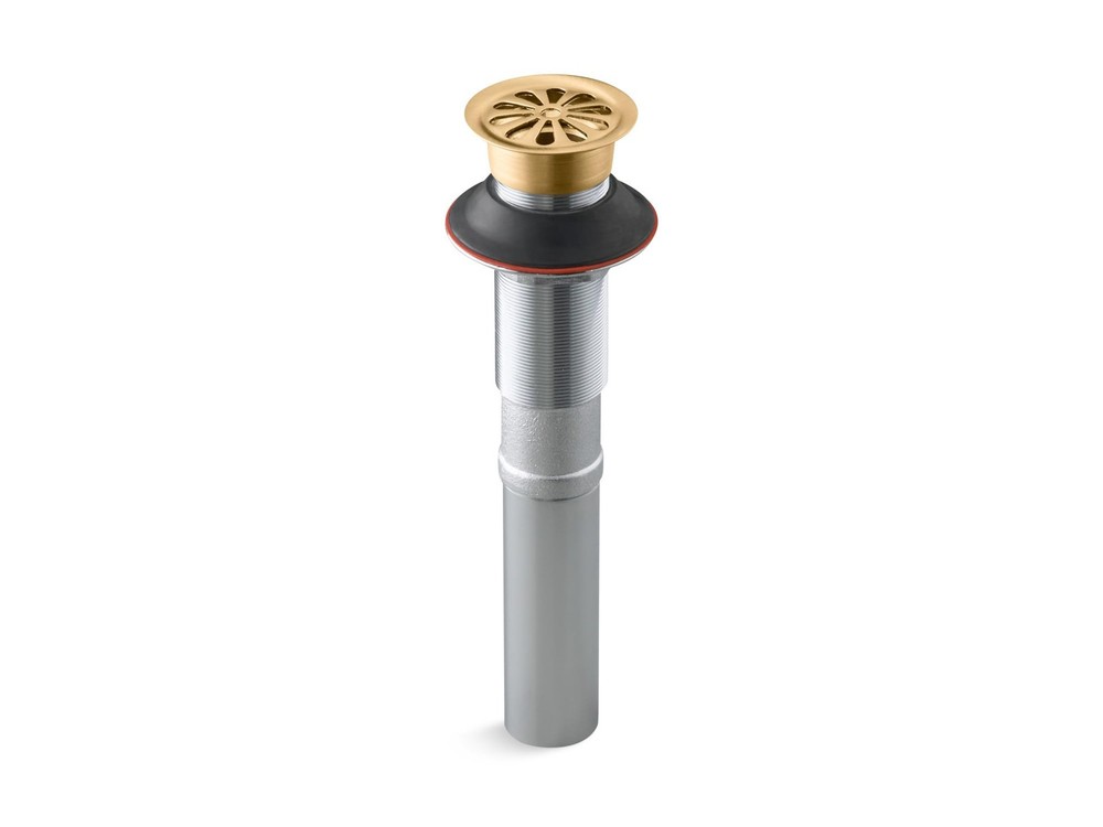Kohler, 7129-2MB, Lavatory Grid Drain Less Vibrant Brushed Moderne Brass