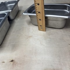 Winco Stainless Steel 1/9 Size Steam Table Pans Lot 9 NSF SPJL-902 18-8