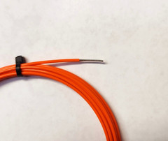18 AWG, Orn Mil-Spec Wire M16878/4 PTFE Solid Strand, Silver Plated Copper, 25ft