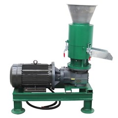 220V Wood Bran Straw Pellet Machine w/8mm Plate Biomass Fuel Maker 60KG/h 7500W