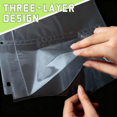50 Pack 5×7 Photo Sleeves for 3 Ring Binder Clear 2 Pocket Album Pages