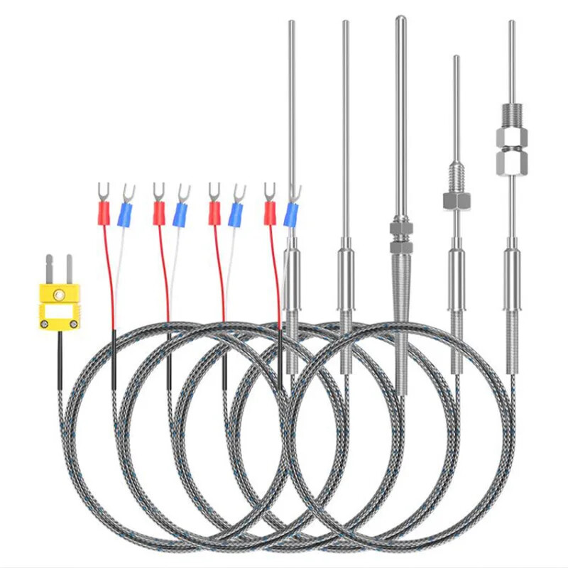 Thermocouple Temperature Sensor 1mm 1.5mm 2mm 3mm 4mm 5mm 6mm 8mm J-Type 600 ℃