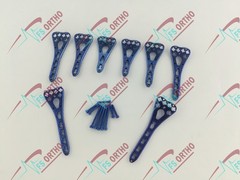 2.7mm LCP Variable Angle Distäl Radius Volar plate L/R 3Holes & Screw 81 pcs set