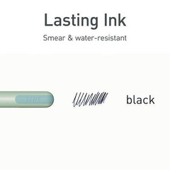 TOPS PENTONIC Gel Pen, Stick, Fine 0.7 mm, Black Ink, Pale Gray Barrel, 10/Pack