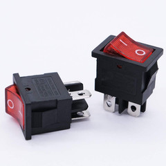 Mxuteuk 110V/120V Rocker Switch Illuminated Snap-In Toggle Power On-Off Switch