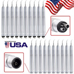 Dental Ultrasonic Air Scaler Handpiece 2/4Hole Oral Hygienist 3 Tips G1 G2 G4
