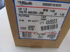 AO Smith Century AC motor H767 HP1.5 PH3 200-230/460V RPM 1140 7-182759-01