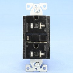 Cooper Black Tamper Resistant GFCI Outlet with Quick-Connect 5-20 20A TRVGF20BKM