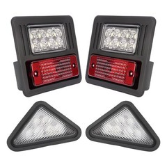 4x LED Headlight Tail Exterior Light Kit For Bobcat Skid Steer Loader