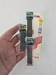 3x-Pentel Twist-Erase III Pencil 0.7 mm Assorted Colors 2-Pack 2 Eraser Refills