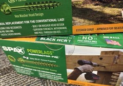 Lot of 2 Boxes SPAX 1/4 x 6″ Hex Black (High Corrosion Resist) Total of 100