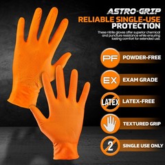 Sas Safety 66575 Nitrile Astro Grip Powder-Free Disposable Glove Xx-Large Pack
