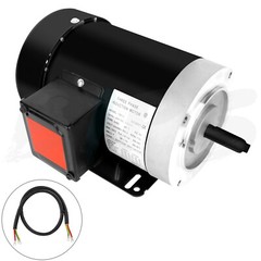 General Purpose 1HP Electric Motor 3 Phase 56C Frame 1725 RPM TEFC 230/460V