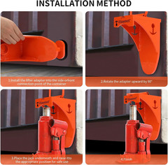 Shipping Container Jack Lug – 75000 LBS Capacity Leveling Attachment, Thick High